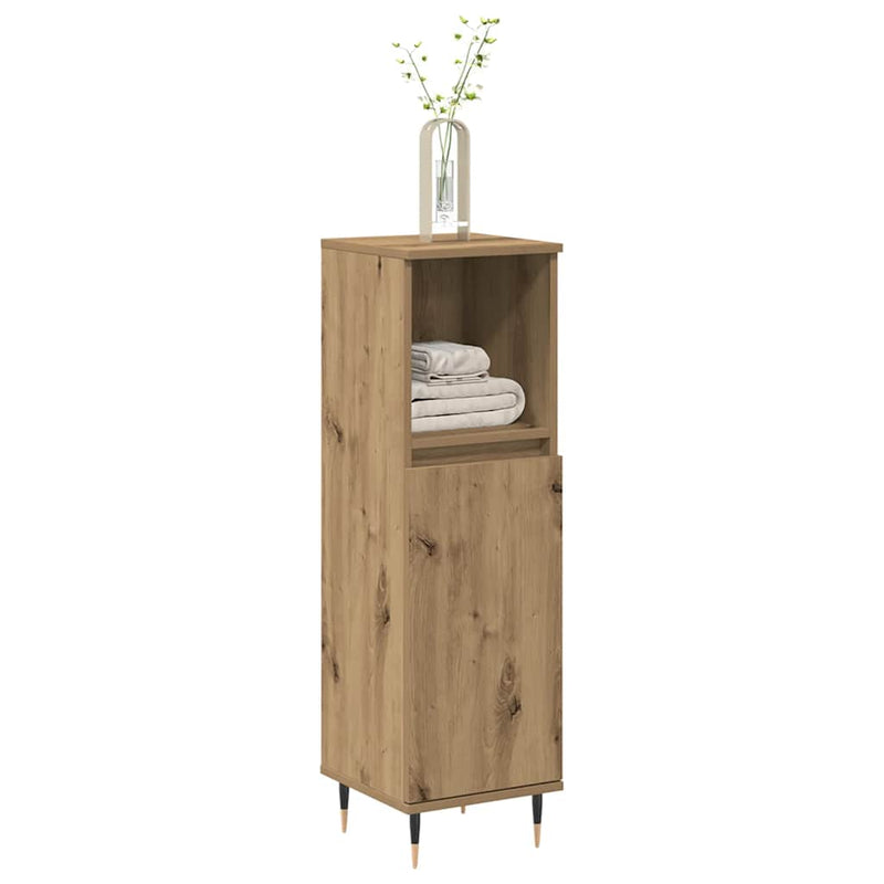 Schoenenkast 59X35X100,5 Cm Bewerkt Hout Artisanaal Eikenkleur