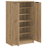 Schoenenkast 59X35X100,5 Cm Bewerkt Hout Artisanaal Eikenkleur