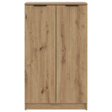 Schoenenkast 59X35X100,5 Cm Bewerkt Hout Artisanaal Eikenkleur