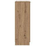 Schoenenkast 59X35X100,5 Cm Bewerkt Hout Artisanaal Eikenkleur
