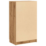 Schoenenkast 59X35X100,5 Cm Bewerkt Hout Artisanaal Eikenkleur