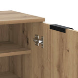 Schoenenkast 59X35X100,5 Cm Bewerkt Hout Artisanaal Eikenkleur