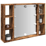 Spiegelkast Met Led-Verlichting 76X15X55 Cm