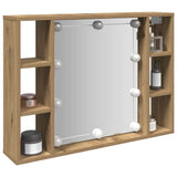 Spiegelkast Met Led-Verlichting 76X15X55 Cm