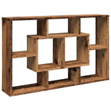 Wandschap 85X16X52,5 Cm Bewerkt Hout Kleurig