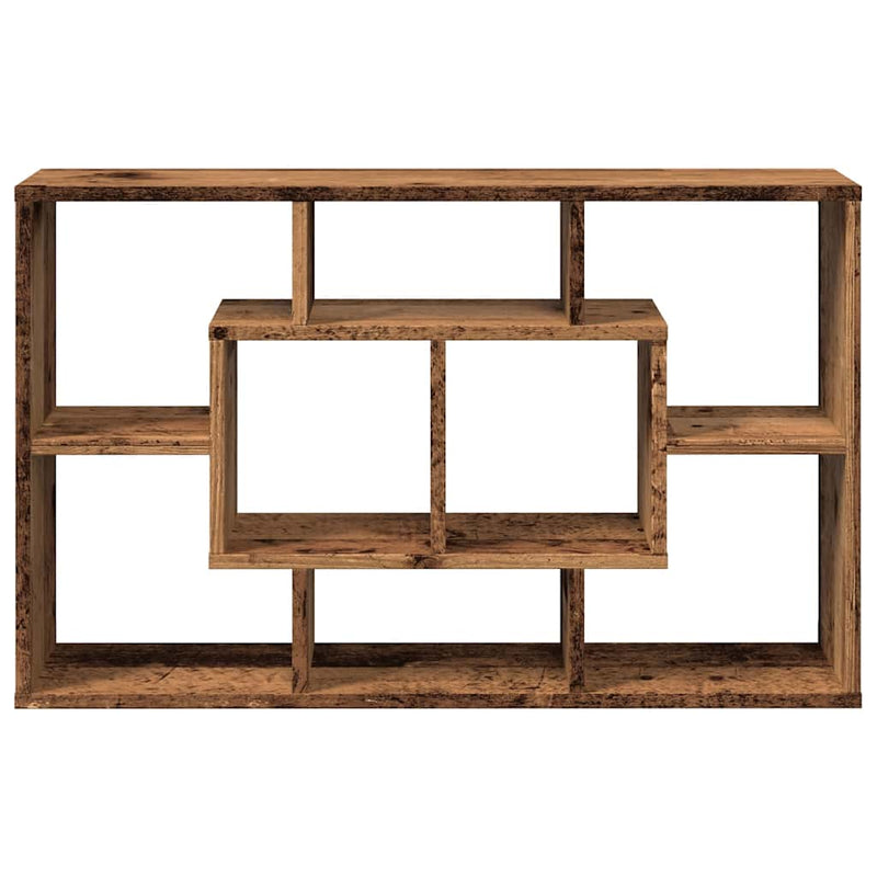 Wandschap 85X16X52,5 Cm Bewerkt Hout Kleurig