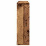 Wandschap 85X16X52,5 Cm Bewerkt Hout Kleurig