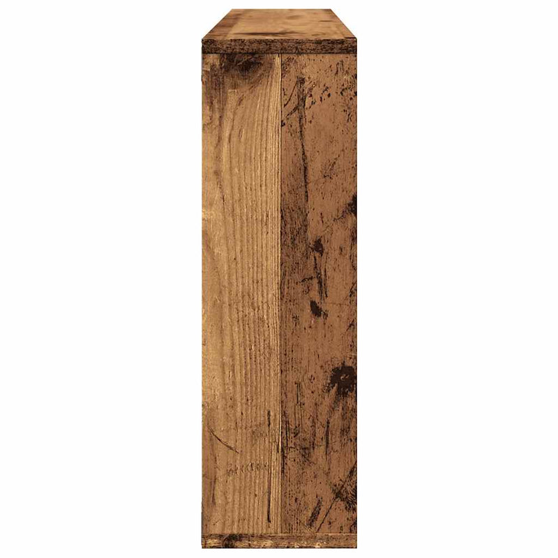 Wandschap 85X16X52,5 Cm Bewerkt Hout Kleurig