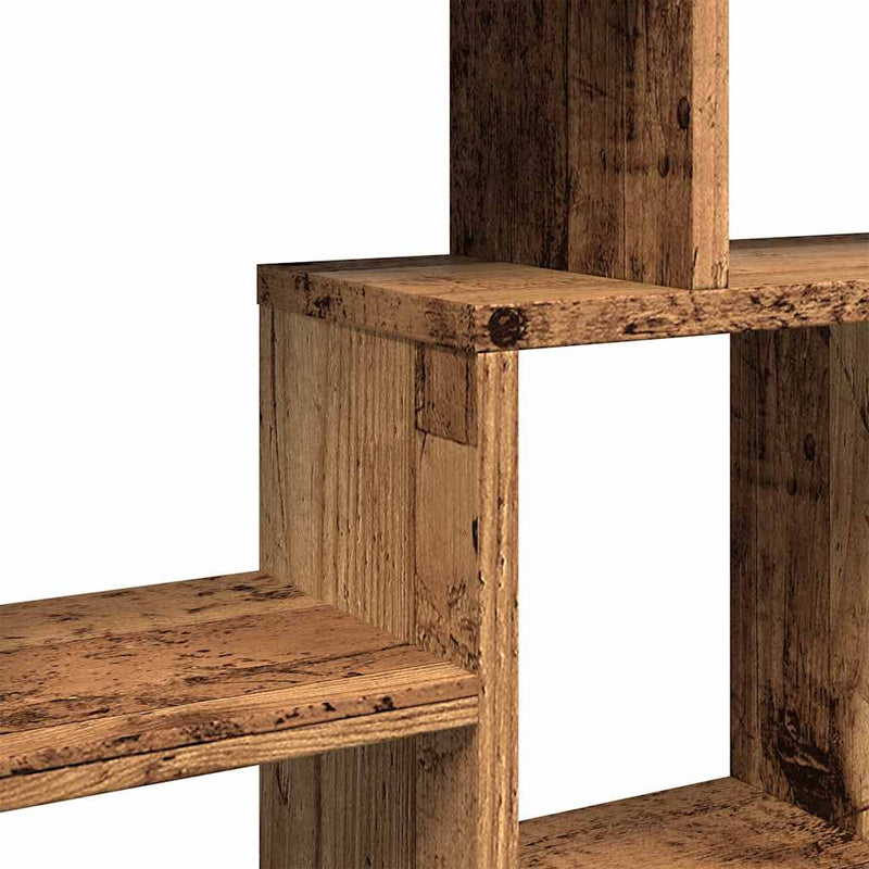 Wandschap 85X16X52,5 Cm Bewerkt Hout Kleurig