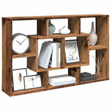 Wandschap 85X16X52,5 Cm Bewerkt Hout Kleurig