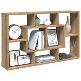 Wandschap 85X16X52,5 Cm Bewerkt Hout Kleurig