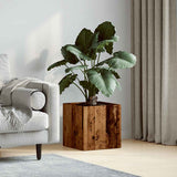 Plantenbak 40X40X40 Cm Bewerkt Hout Kleurig