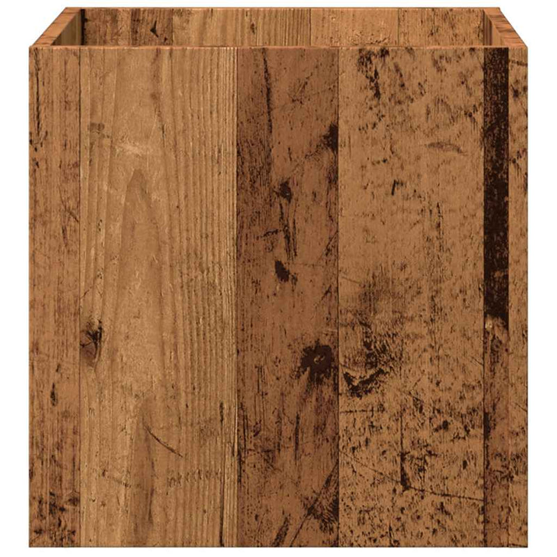 Plantenbak 40X40X40 Cm Bewerkt Hout Kleurig