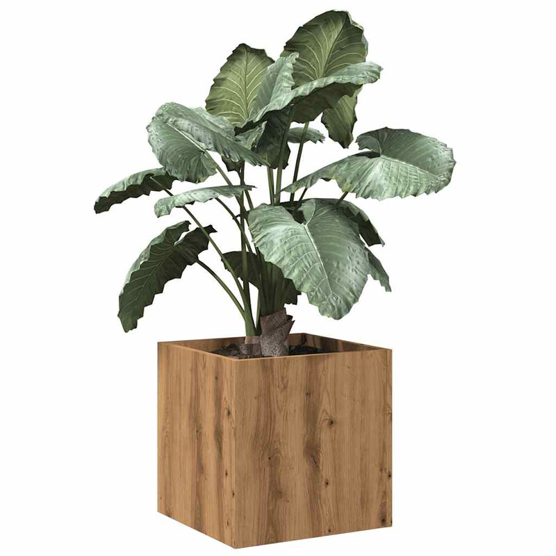 Plantenbak 40X40X40 Cm Bewerkt Hout Kleurig
