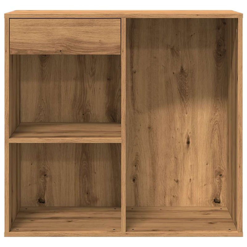 Cosmeticakast 80X40X75 Cm Bewerkt Hout Artisanaal Eikenkleur
