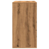 Cosmeticakast 80X40X75 Cm Bewerkt Hout Artisanaal Eikenkleur