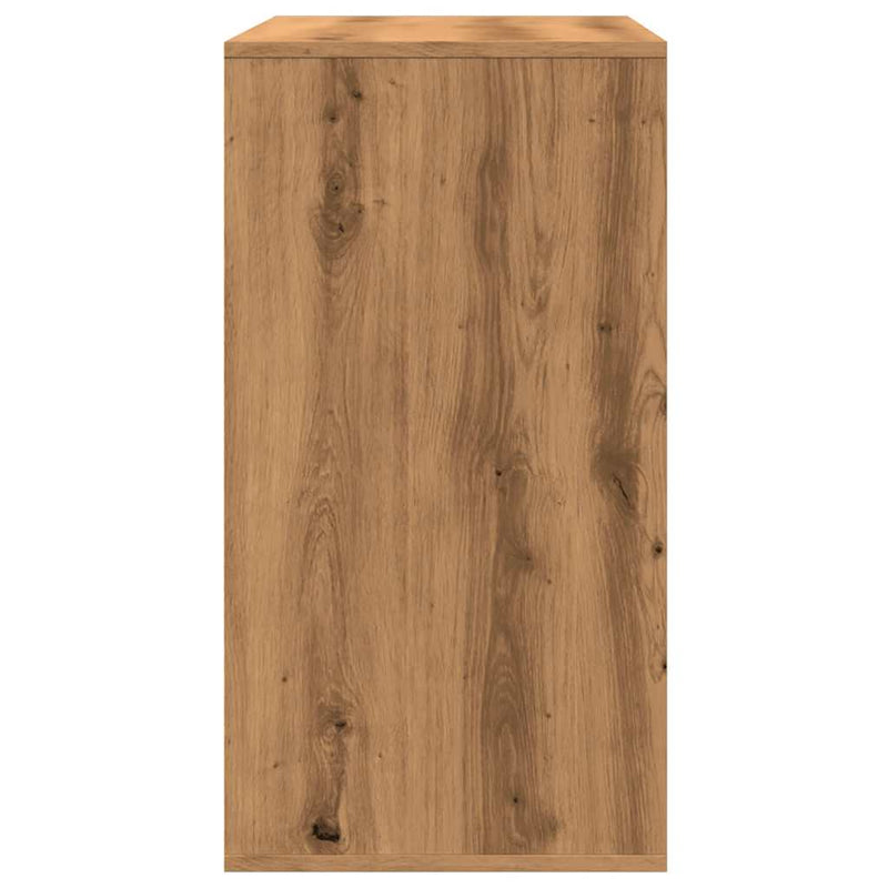 Cosmeticakast 80X40X75 Cm Bewerkt Hout Artisanaal Eikenkleur