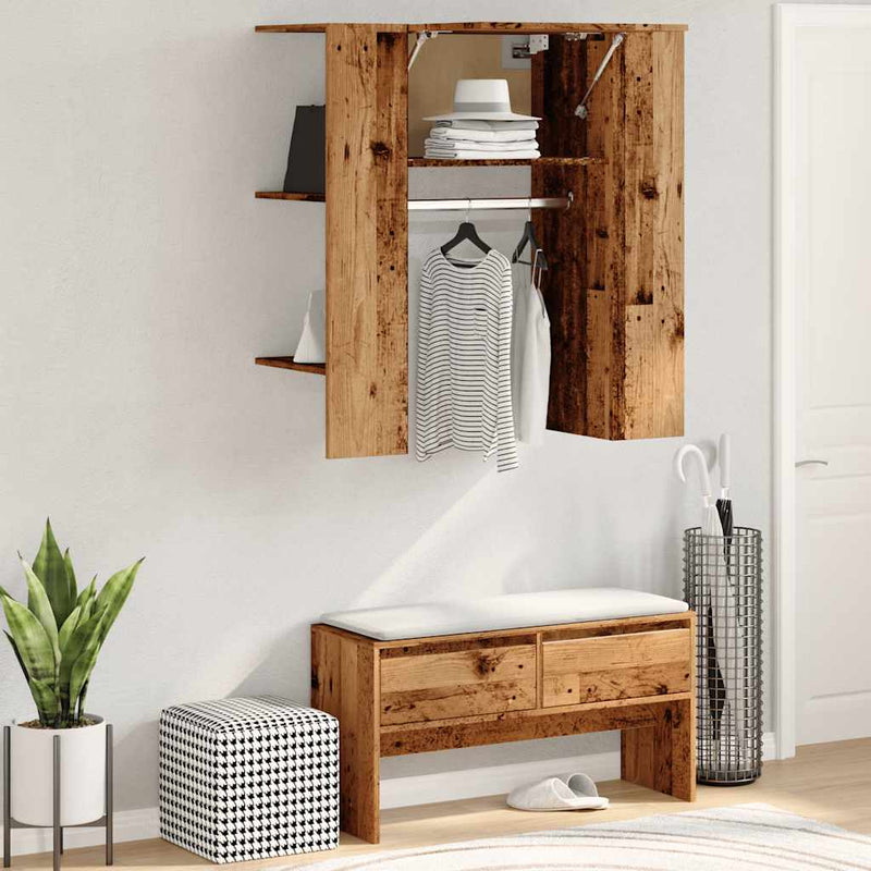 Halmeubel 97,5X37X99 Cm Bewerkt Hout Kleurig