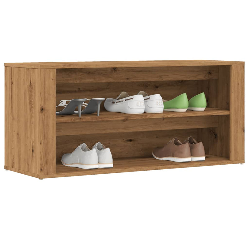 Schoenenrek 100X35X45 Cm Bewerkt Hout