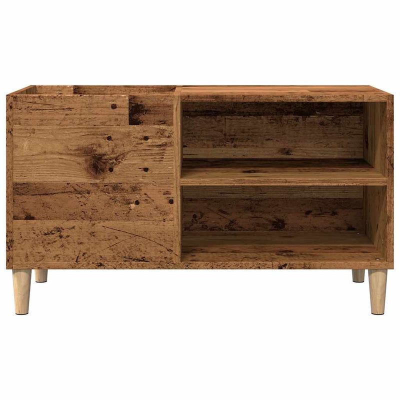 Platenkast 84,5X38X48 Cm Bewerkt Hout Kleurig