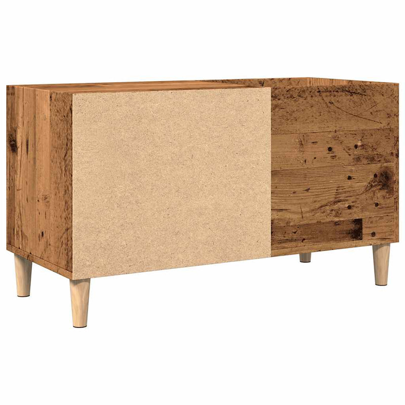 Platenkast 84,5X38X48 Cm Bewerkt Hout Kleurig