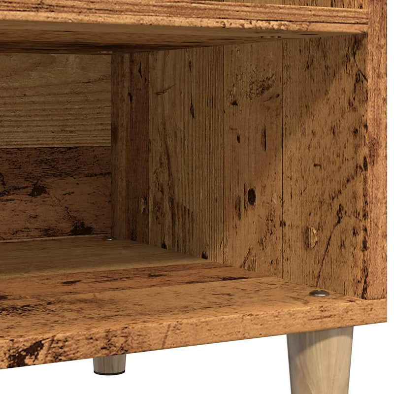 Platenkast 84,5X38X48 Cm Bewerkt Hout Kleurig