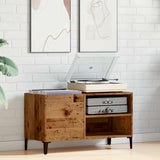 Platenkast 84,5X38X48 Cm Bewerkt Hout Oud Houtkleurig
