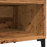 Platenkast 84,5X38X48 Cm Bewerkt Hout Oud Houtkleurig