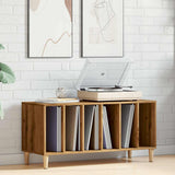 Platenkast 100X38X48 Cm Bewerkt Hout Artisanaal Eikenkleur