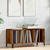 Platenkast 100X38X48 Cm Bewerkt Hout Oud Houtkleurig