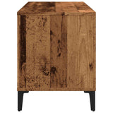 Platenkast 100X38X48 Cm Bewerkt Hout Oud Houtkleurig