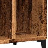 Platenkast 100X38X48 Cm Bewerkt Hout Oud Houtkleurig