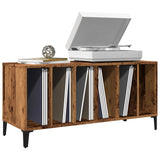 Platenkast 100X38X48 Cm Bewerkt Hout Oud Houtkleurig