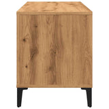 Platenkast 100X38X48 Cm Bewerkt Hout Artisanaal Eikenkleur