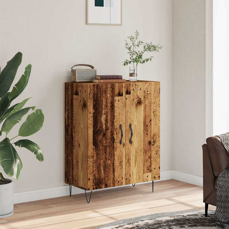 Dressoir 69,5X34X90 Cm Bewerkt Hout Kleurig