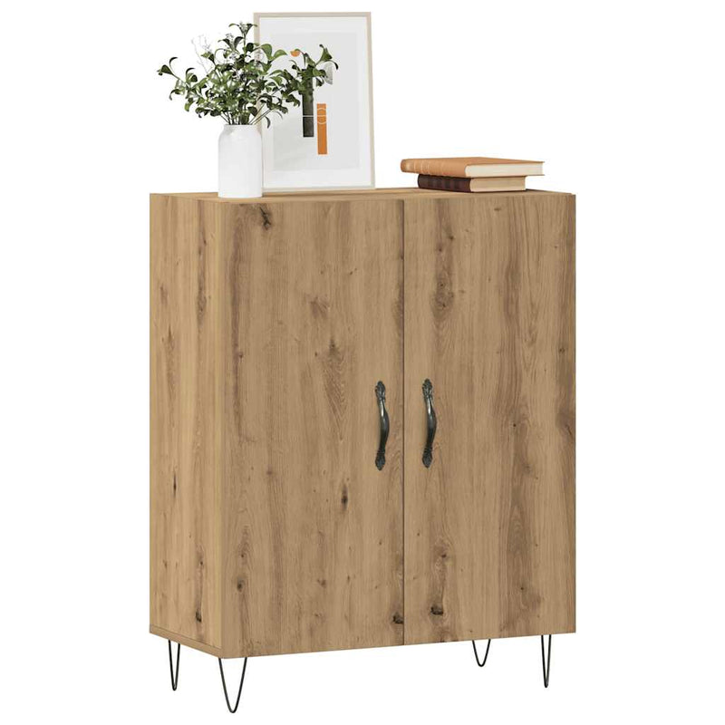 Dressoir 69,5X34X90 Cm Bewerkt Hout Kleurig