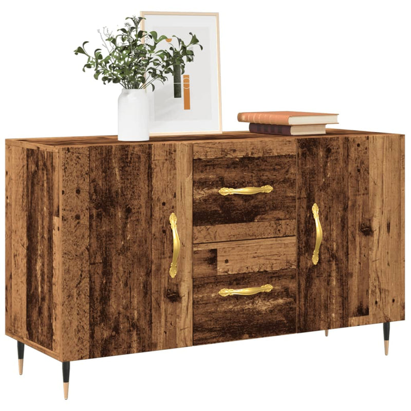 Dressoir Met Lade 100 X 36 X 60 Cm Bewerkt Hout