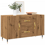 Dressoir Met Lade 100 X 36 X 60 Cm Bewerkt Hout