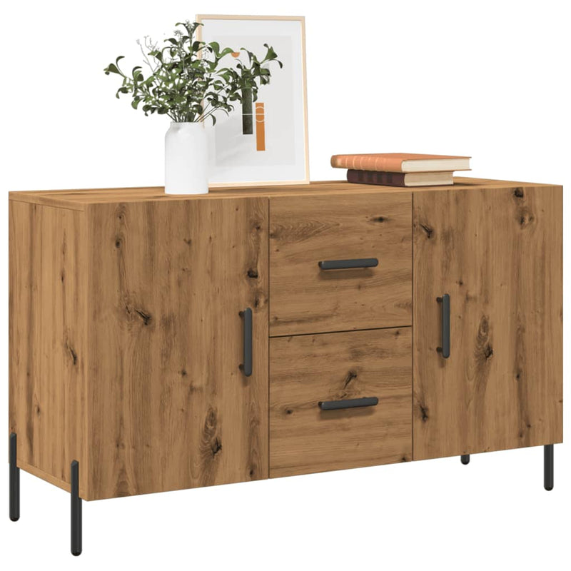 Dressoir Met Lade 100 X 36 X 60 Cm Bewerkt Hout