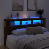 Led Hoofdbord 140 X 18,5 X 103,5 Cm Bewerkt Hout