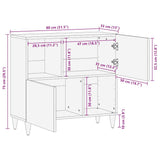 Dressoir 80X33X75 Cm Massief Mangohout