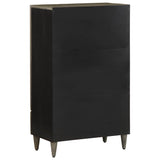 Hoge Kast 60X33X100 Cm Massief Mangohout