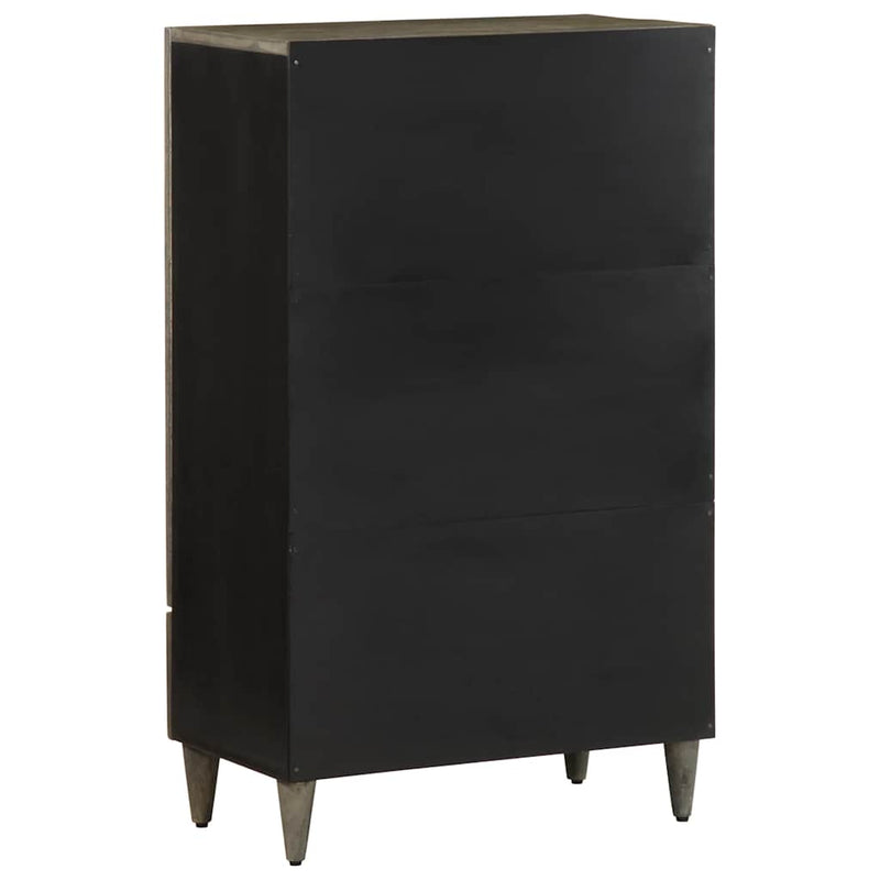 Hoge Kast 60X33X100 Cm Massief Mangohout