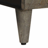 Hoge Kast 60X33X100 Cm Massief Mangohout