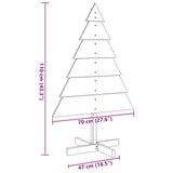 Kerstdecoratie Kerstboom Massief Hout Naturel (Onafgewerkt)
