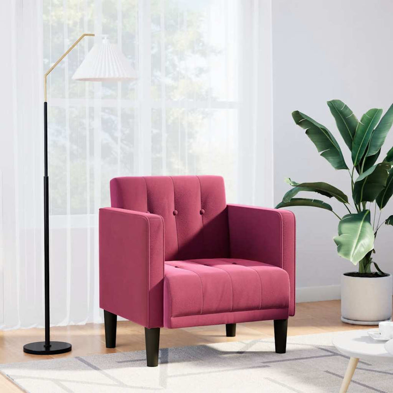 Fauteuil Met Armleuningen 53 Cm Fluweel