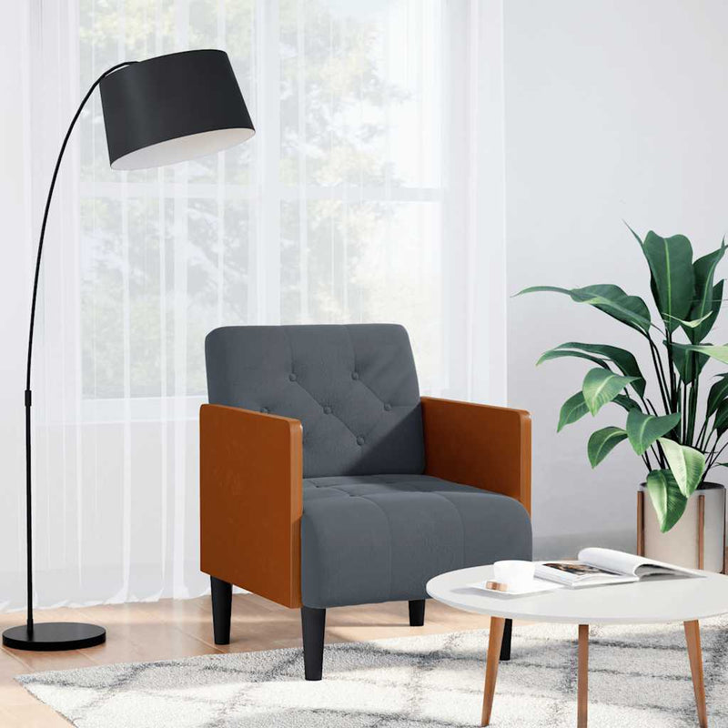 Fauteuil Met Armleuningen 55 Cm Fluweel