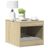 Kattenbakkast 47X59X42 Cm Bewerkt Hout Artisanaal Kleurig
