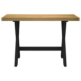 Bureau Noain X-Vormige Poten 120X50X75 Cm Massief Hout