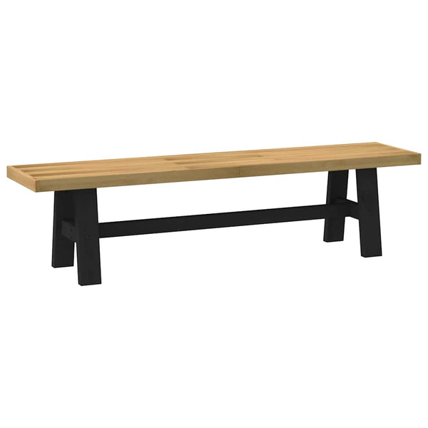 Eetbank Noain A-Vormige Poten 180X40X45 Cm Massief Hout